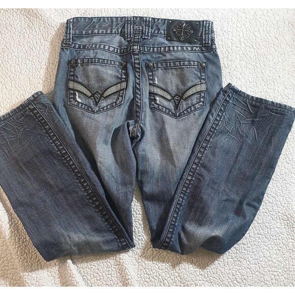 Affliction Other - Affliction Los Angeles Jeans Men 30x31 Blake Relaxed Straight Fit Dark Wash